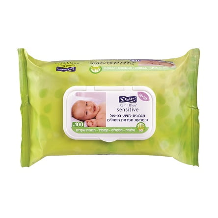 קמיל בלו סנסיטיב מגבונים (צילום: יעל האן)